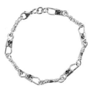 -ACTS Sterling Silver Fishers Of Men Bracelet With ACTS Logo