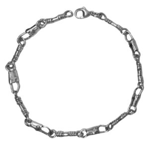 -ACTS Sterling Silver Fishers of Men Small Link Bracelet